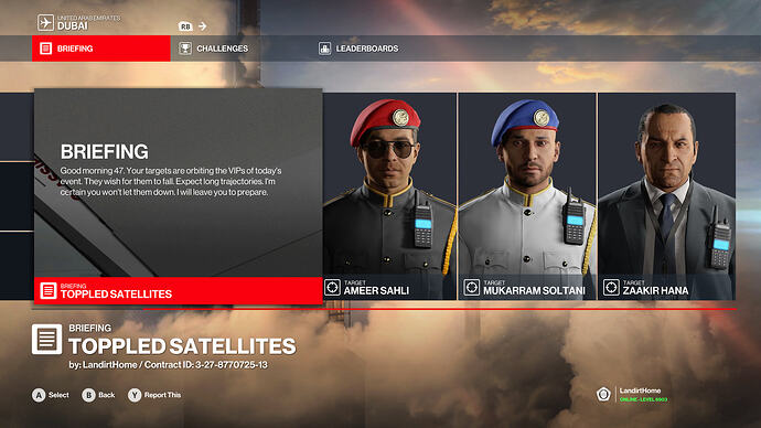 Toppled Satellites Briefing and Objectives