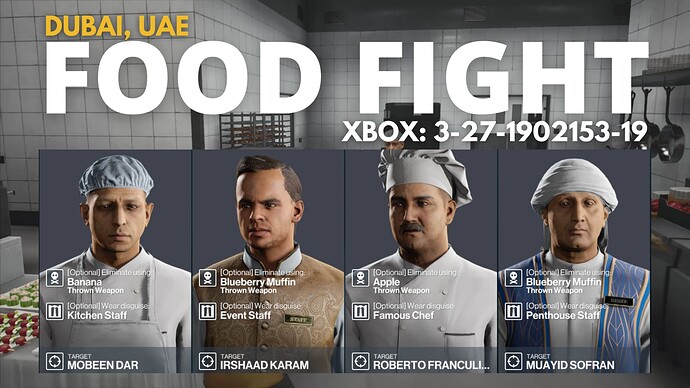 Food Fight Targets