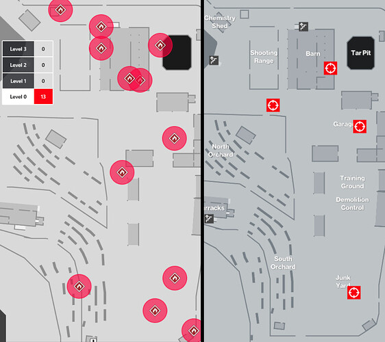 Targets Side by Side
