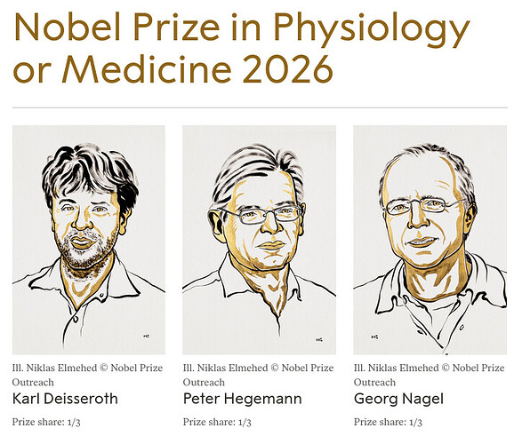 Nobel Prize in Physiology of Medicine 2026 05OCT26