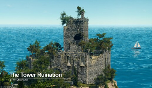 The Tower Ruination Wallpaper