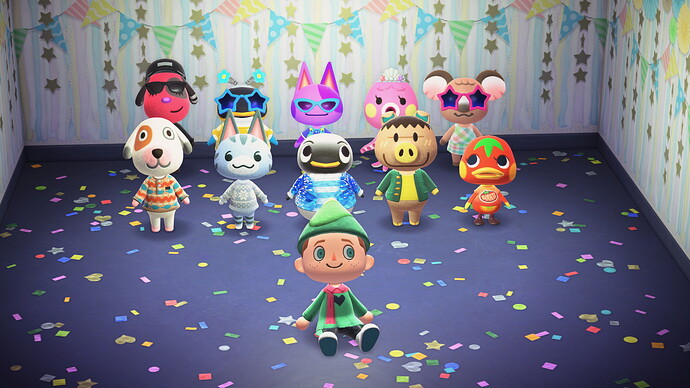 All my villagers in order of when I got them Cube is my favourite with Cherry and Bob being close seconds and Bones looks like the dog my grandma used to have so I really like him