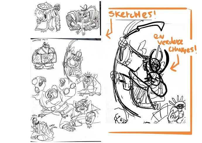 character design sketches