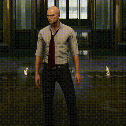 red tie and sleeve up